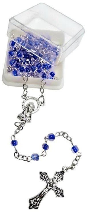 Bkids Różaniec dziecięcy granatowy w pudełeczku