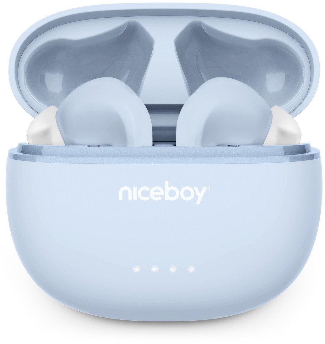 Niceboy Niceboy Hive Pins 3 ANC Powder Blue Niebieskie do 40h IPX4 Korektor Aplikacja