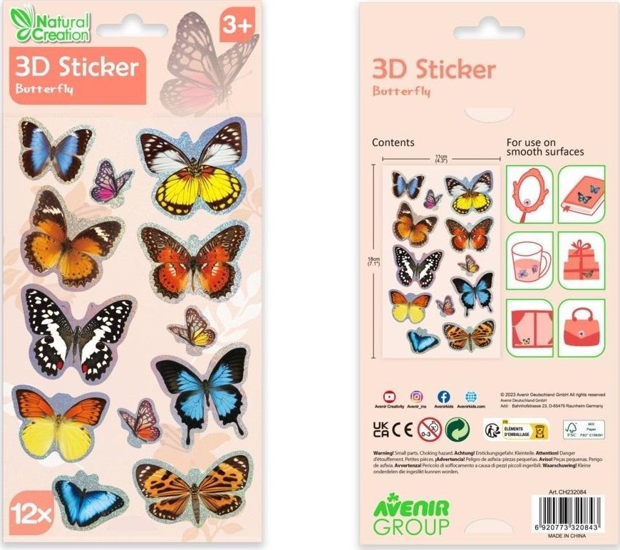 Naklejki 3D - Motyl