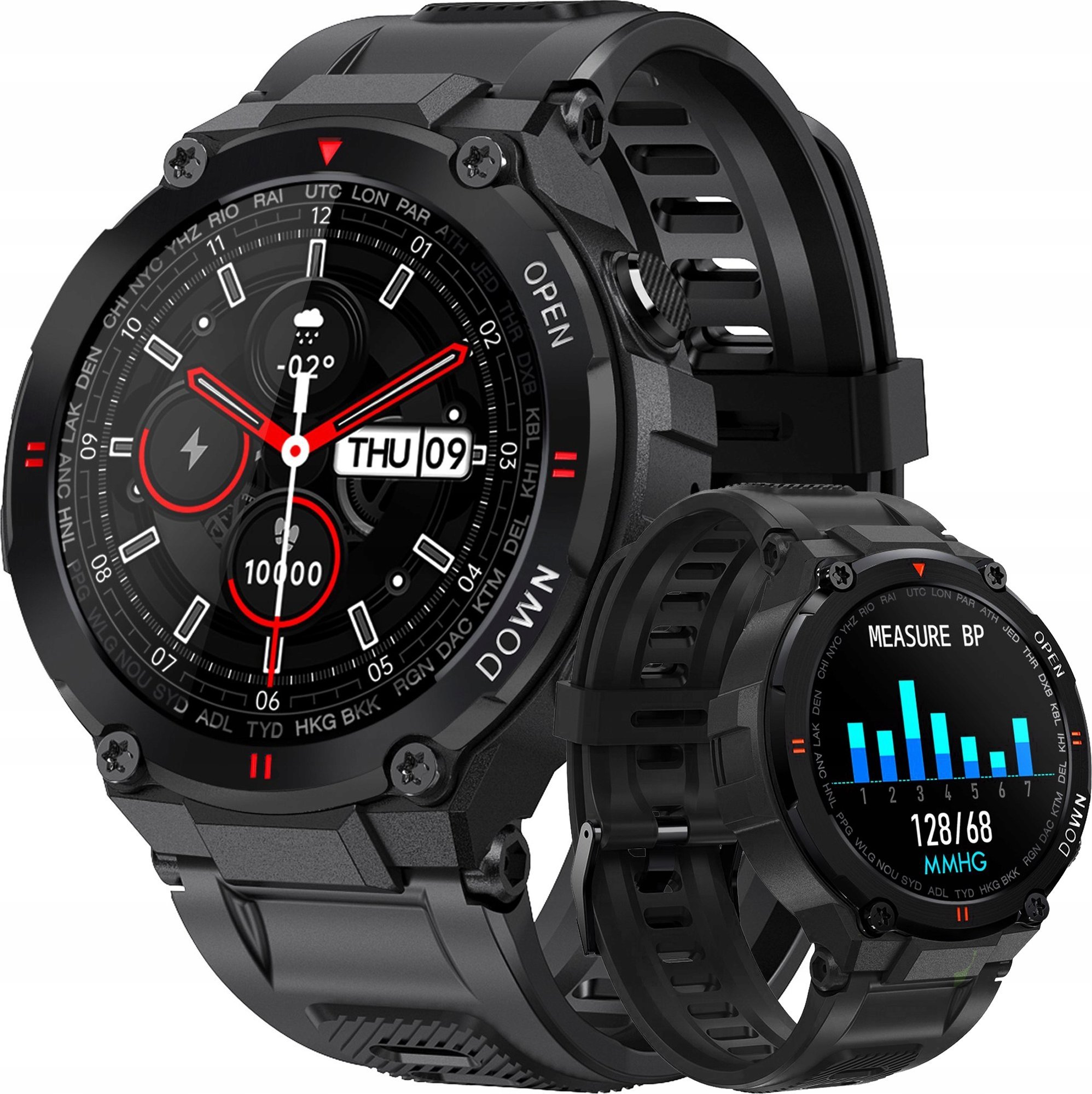 SMARTWATCH MĘSKI SPORTOWY K22 ZIELONY