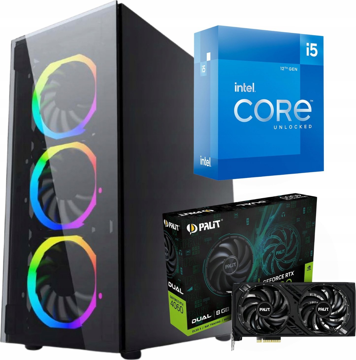 Komputer BSG Raptor V3 Intel Core i5 GeForce RTX 4060 16GB DDR4 512GB SSD Windows 11