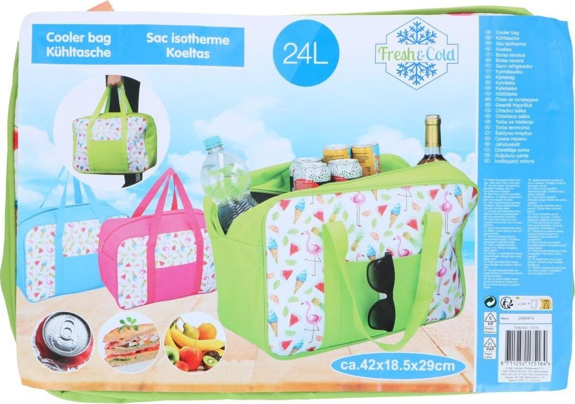 Fresh&Cold TORBA TERMICZNA 42x29x18,5 CM 24L GREEN
