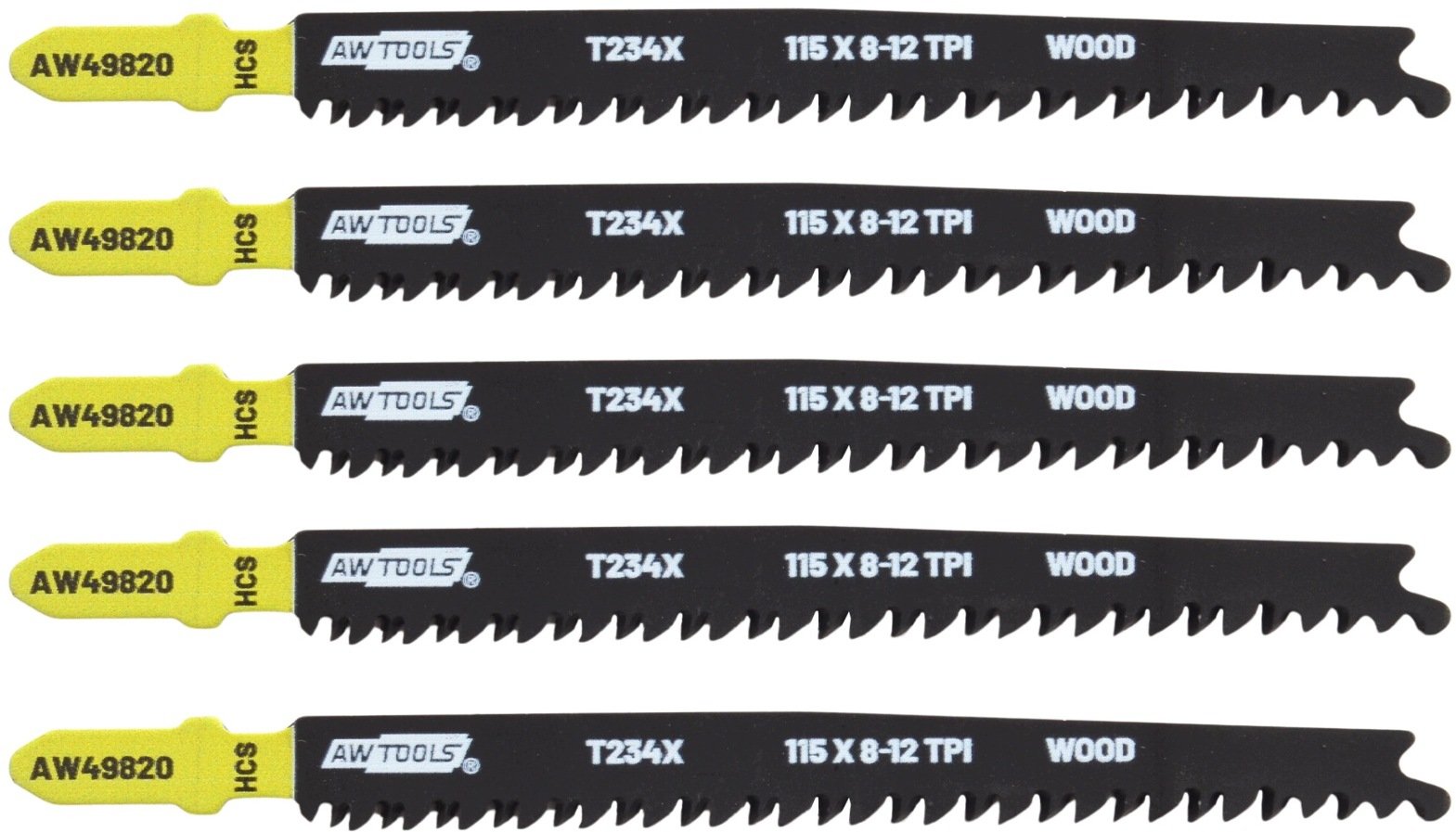 AWTools Brzeszczot 115mm T234X /5szt. /drewno (AW49820)