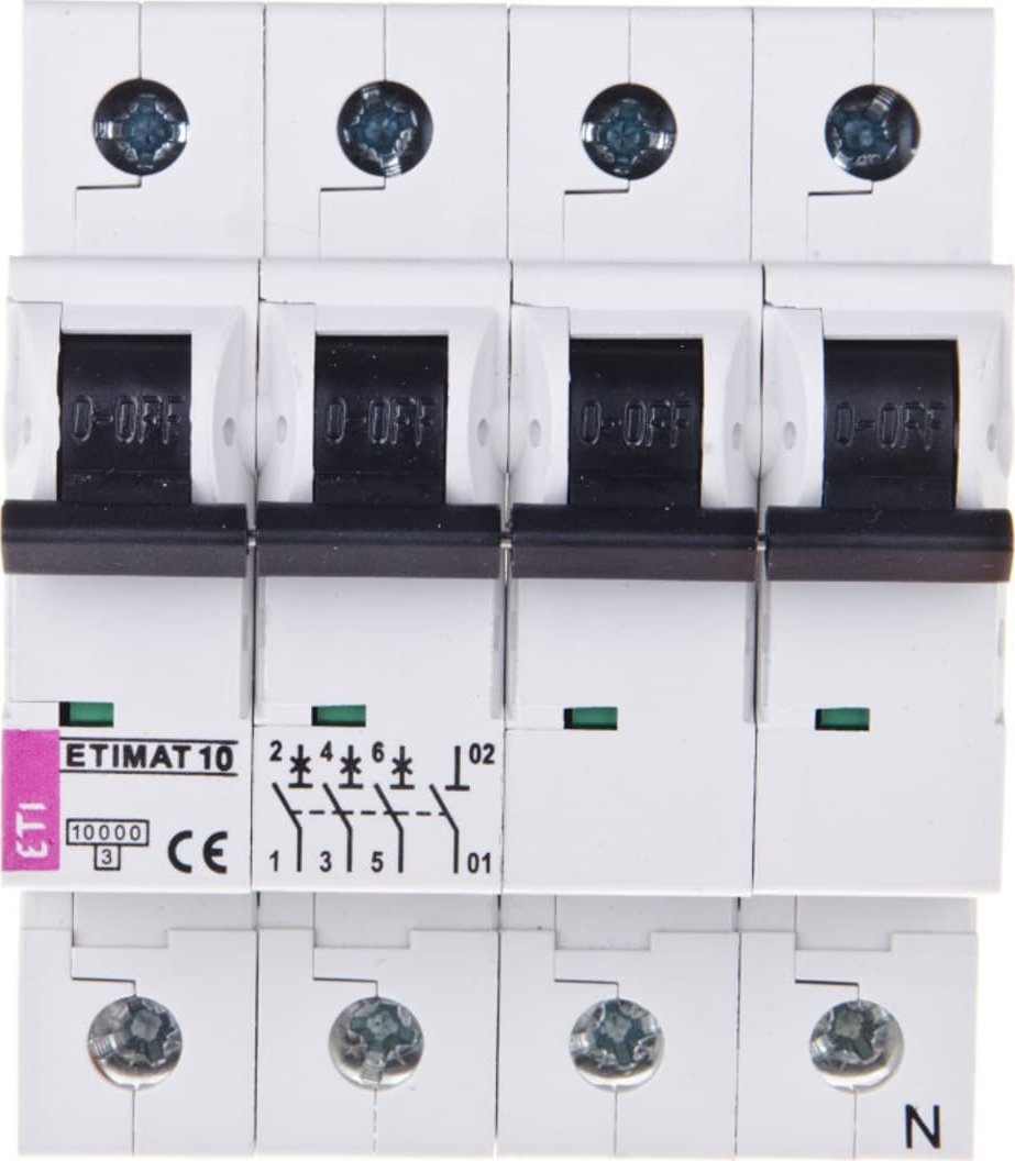 Eti-Polam Wyłącznik nadprądowy 3P+N B 25A 10kA AC ETIMAT10 002126718