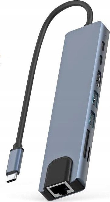 Stacja/replikator Bounn 8w1 do MacBooka USB-C (JH-81)