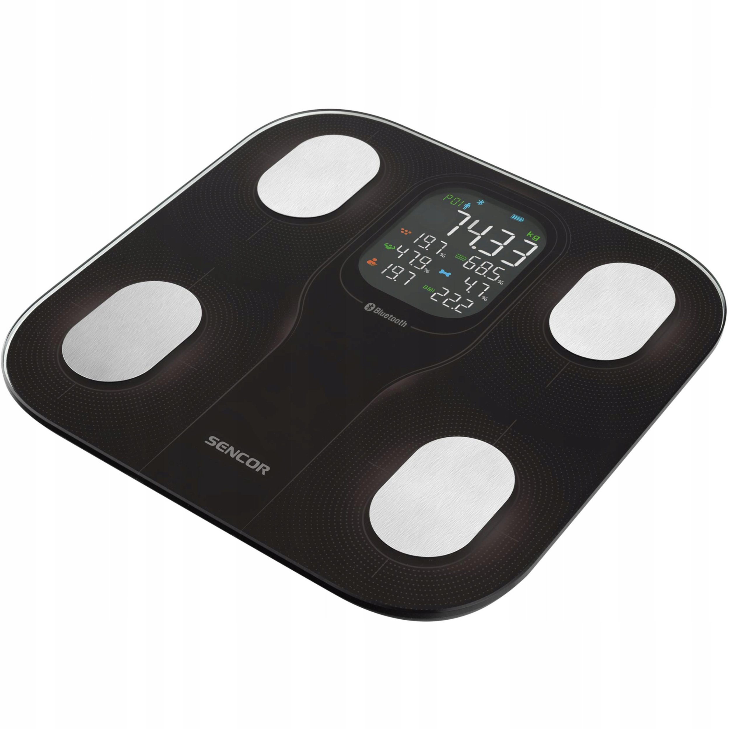 Waga łazienkowa Sencor SBS 9002BK Waga Fitness Bluetooth