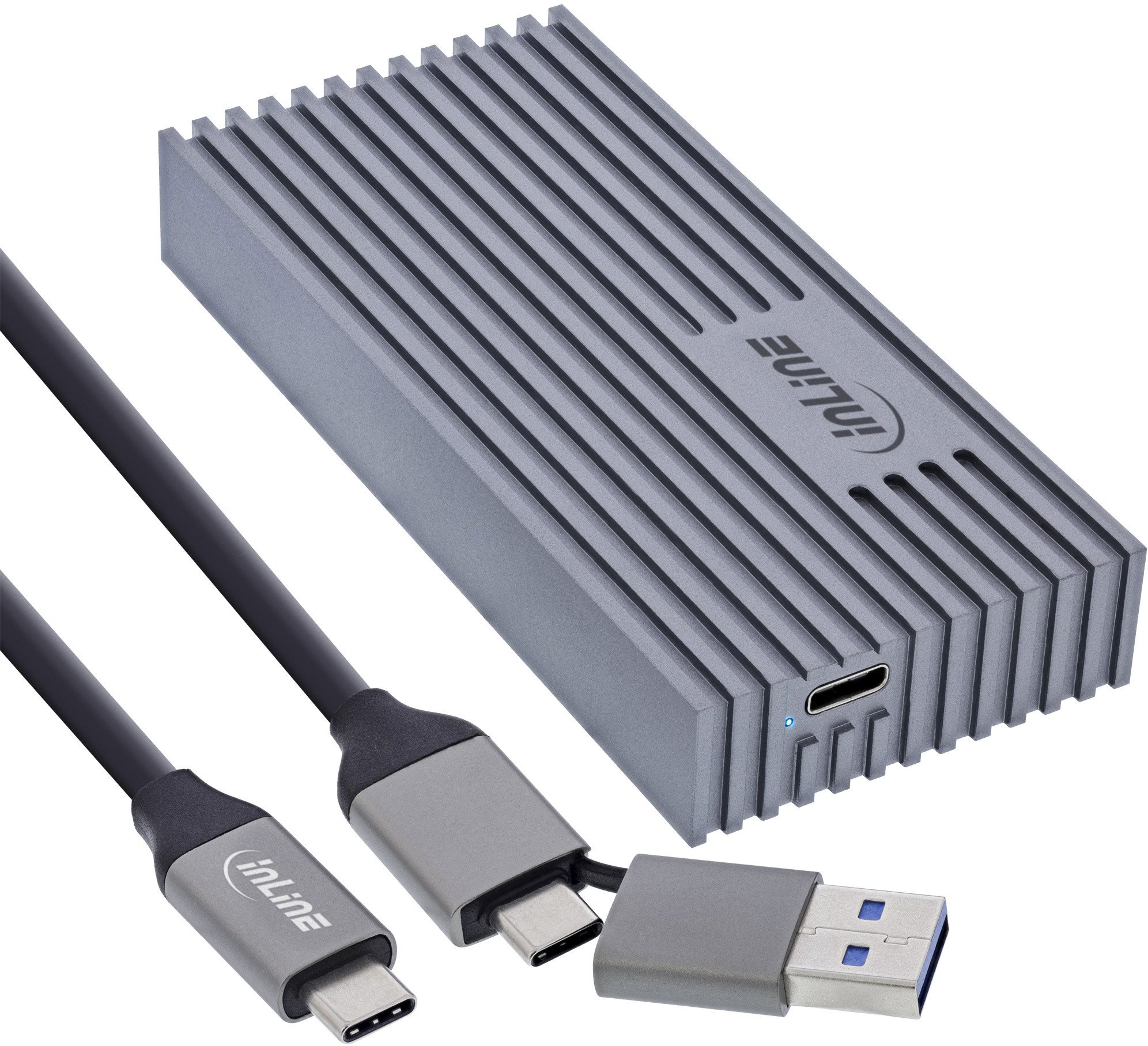 Aptel InLine SSD Enclosure USB4 M.2 – NVMe to USB-C – 40 Gb/s – Aluminum – Thunderbolt 3/4 Compatibl...