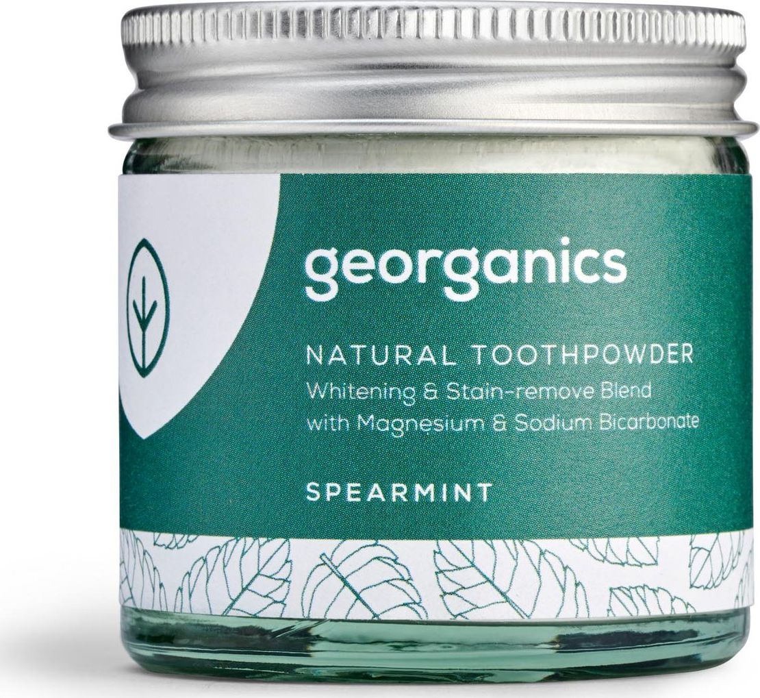 Georganics , Proszek do czyszczenia zębów, Spearmint, 60 ml
