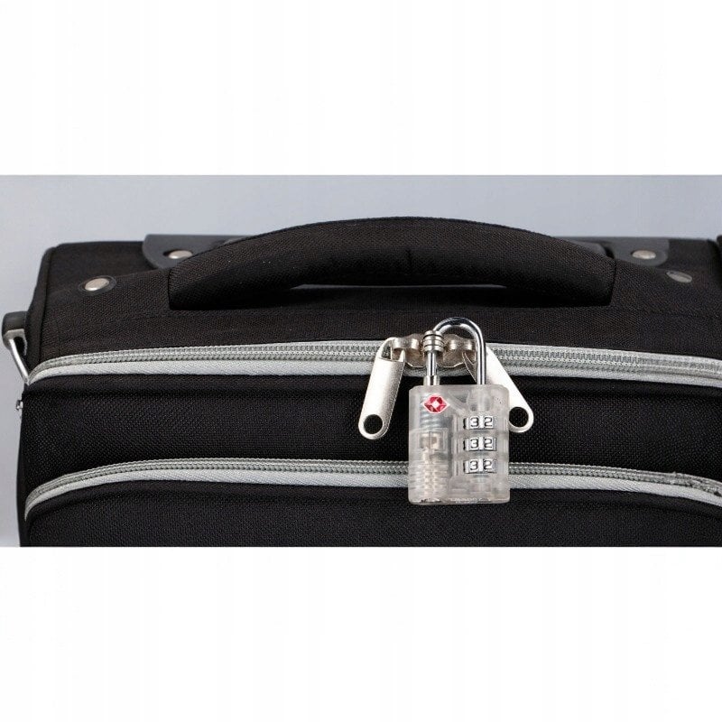 Dunlop Kłódka do walizki / bagażu na szyfr TSA (Czarny)