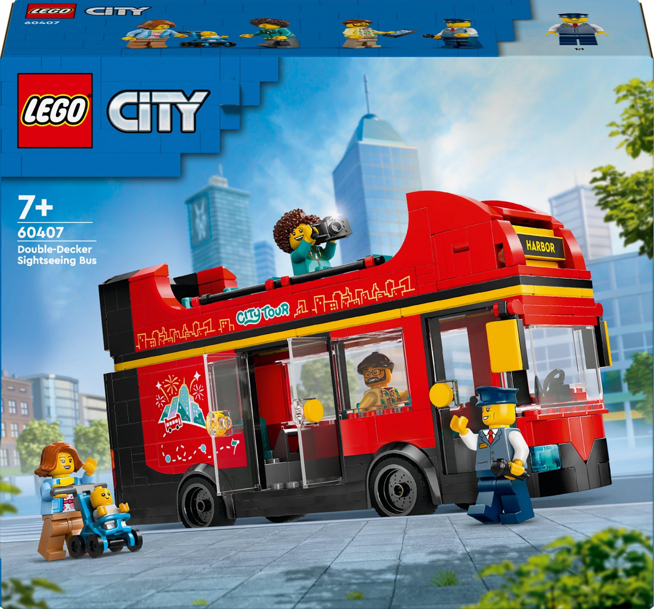LEGO City Czerwony, piętrowy autokar (60407)