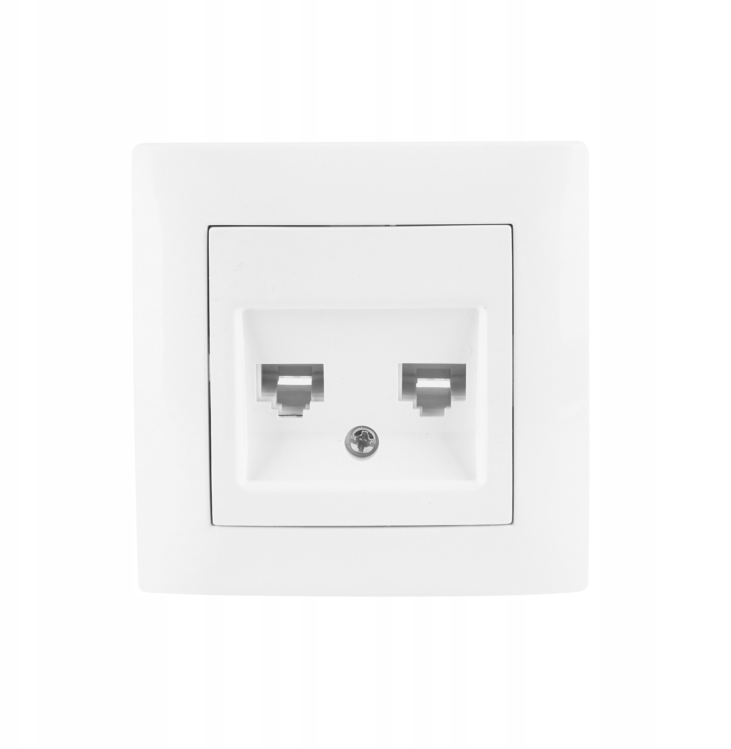 Gniazdo komputerowe podwójne VCX LC 41 Biały