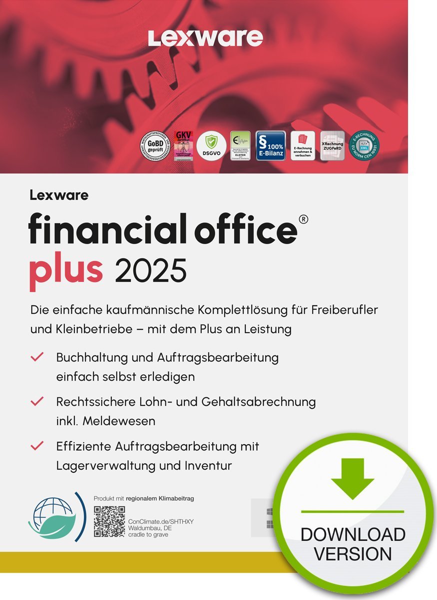 Program Lexware financial office plus 2025 "nieograniczony czas trwania" Download Księgowość