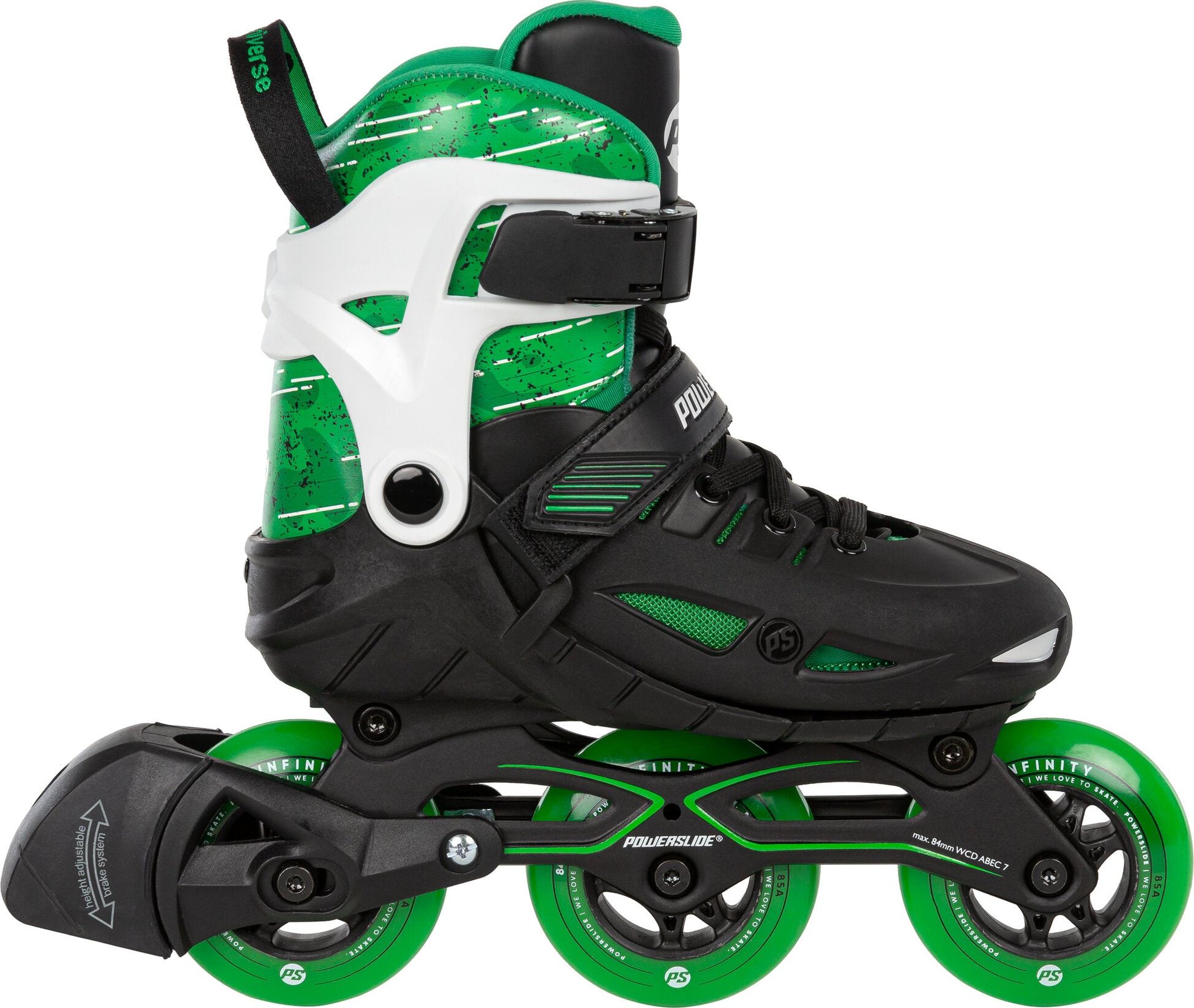 Rolki Powerslide Phuzion Universe 3W rekreacyjne regulowane czarne r. 29-32