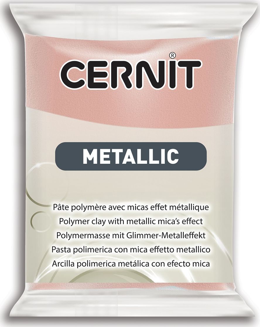 The Clay and Paint Factory Modelina Cernit Metaliczna Różowo-Złota