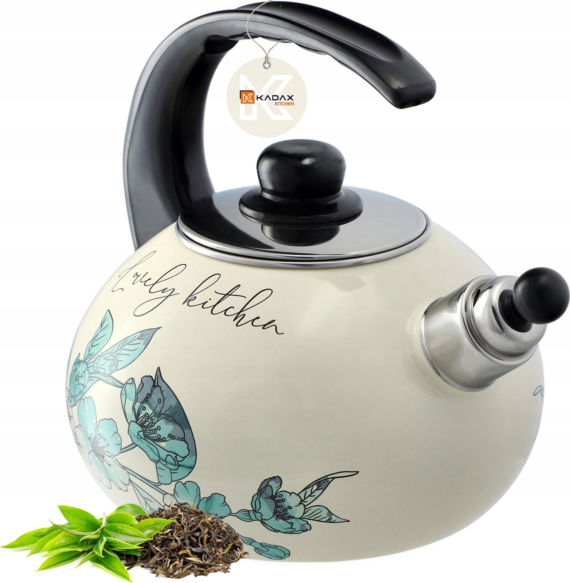 Kadax KADAX Czajnik Emaliowany 2,2L Indukcja Gaz Gwizdek
