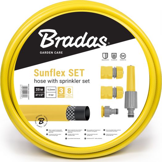 Bradas Komplet do zraszania Sunflex 1/2" 20m WMS1/220SET 7606