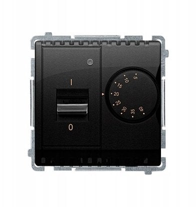 Kontakt-Simon Simon Basic Regulator temperatury z czujnikiem wewnętrznym, 16A, 230V. Montaż gniazda ...
