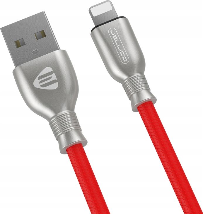 Фото - Кабель Jellico Kabel USB  USB-A - 1.2 m Czerwony  