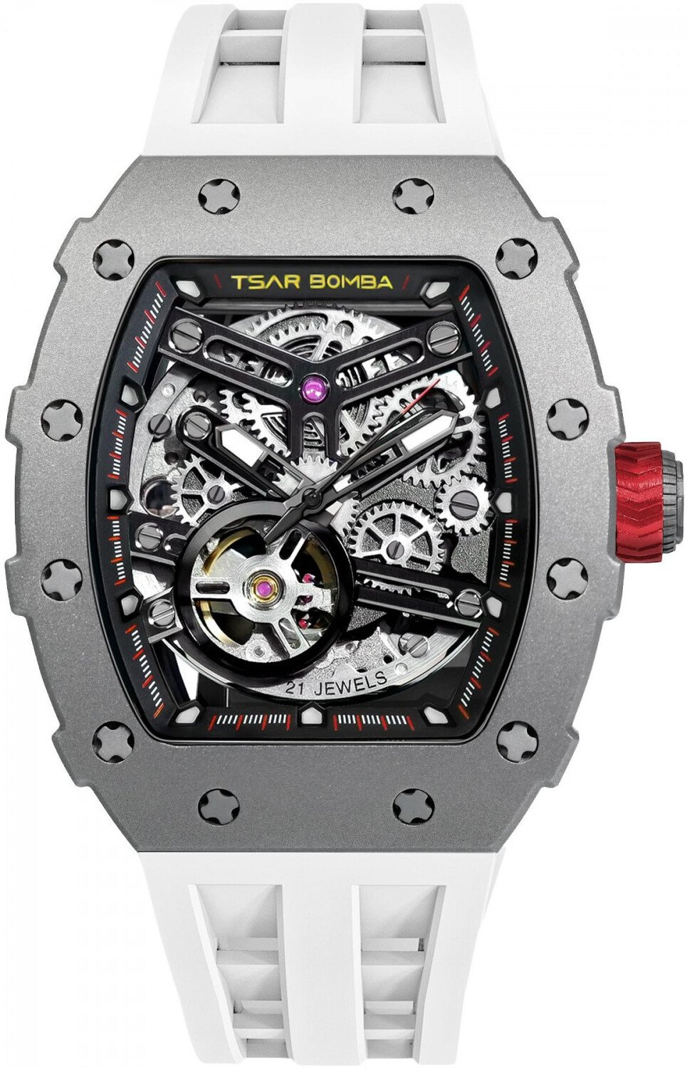 Zegarek męski Tsar Bomba TB8208T-02 biały