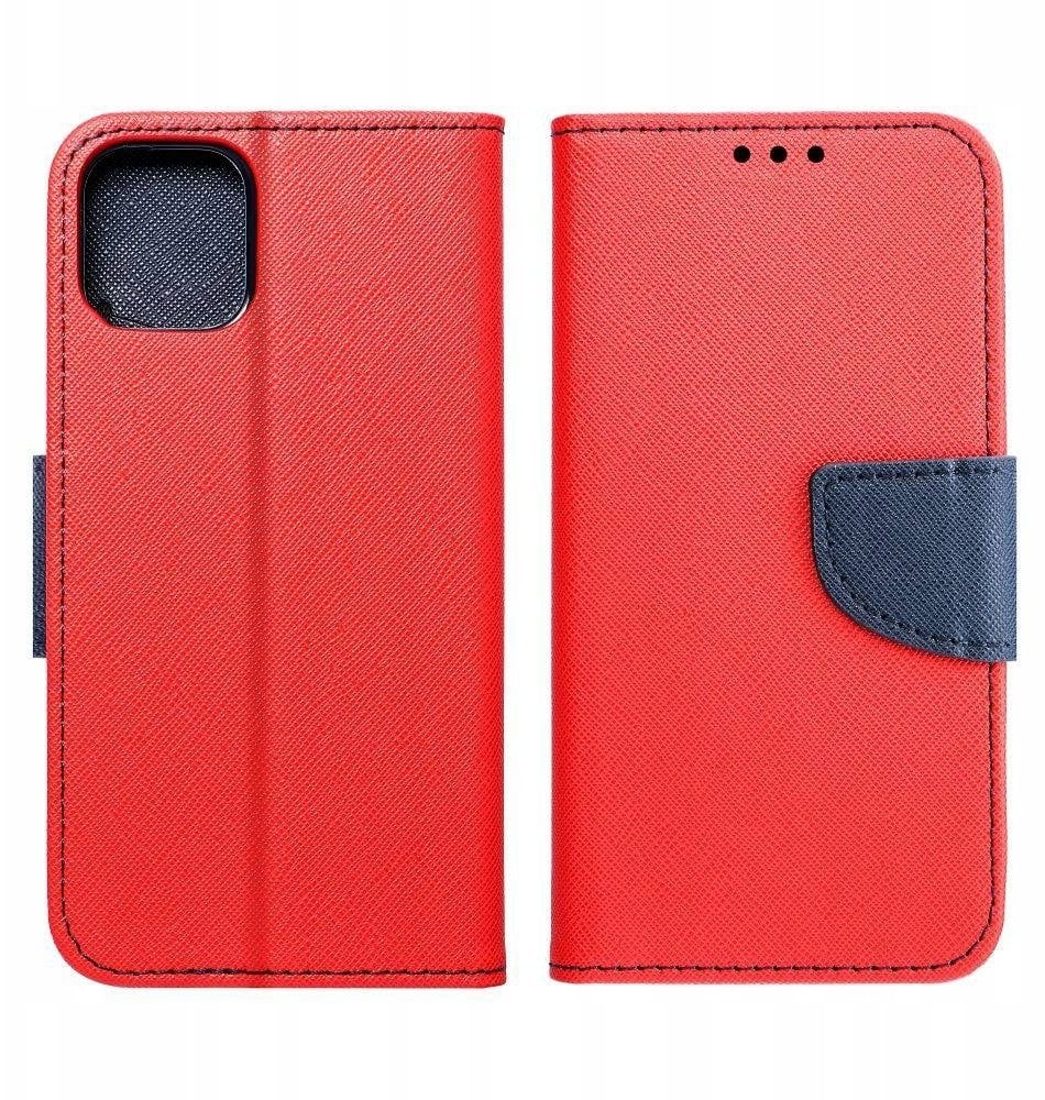 Kabura FANCY Book do SAMSUNG A57 czerwono granatowy