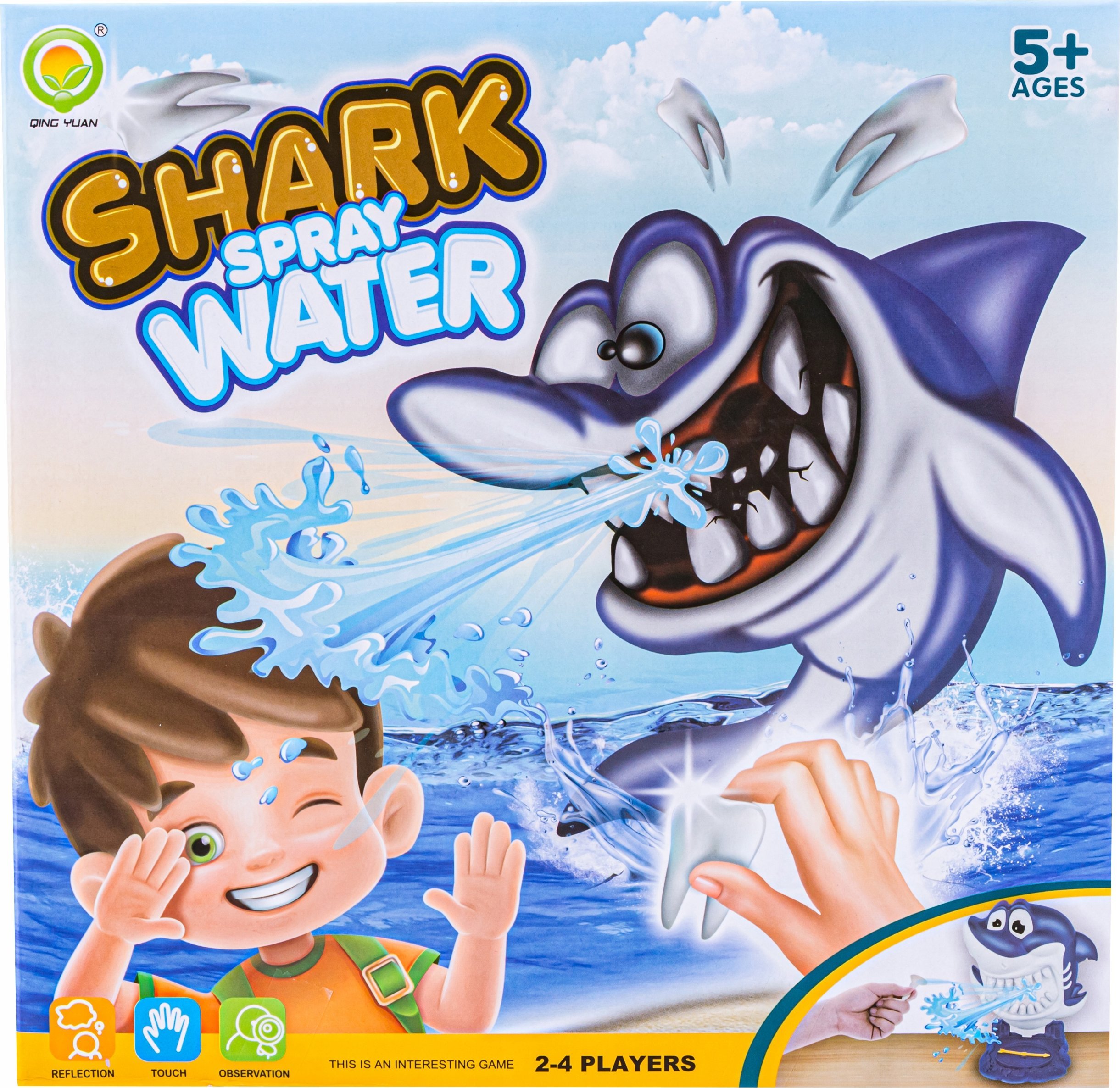 DK Zręcznościowa Gra Rodzinna Wyrwij Chory Ząbek Rekina Shark Spray Water Spryskaj wodą