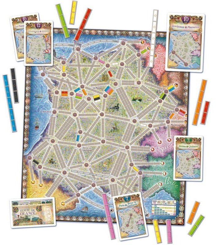 Ticket to Ride Map Collection #6 France & Old West