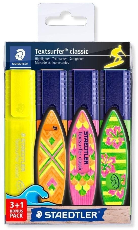 Staedtler Zakreślacz Textsurfer Classic 3+1szt STAEDTLER
