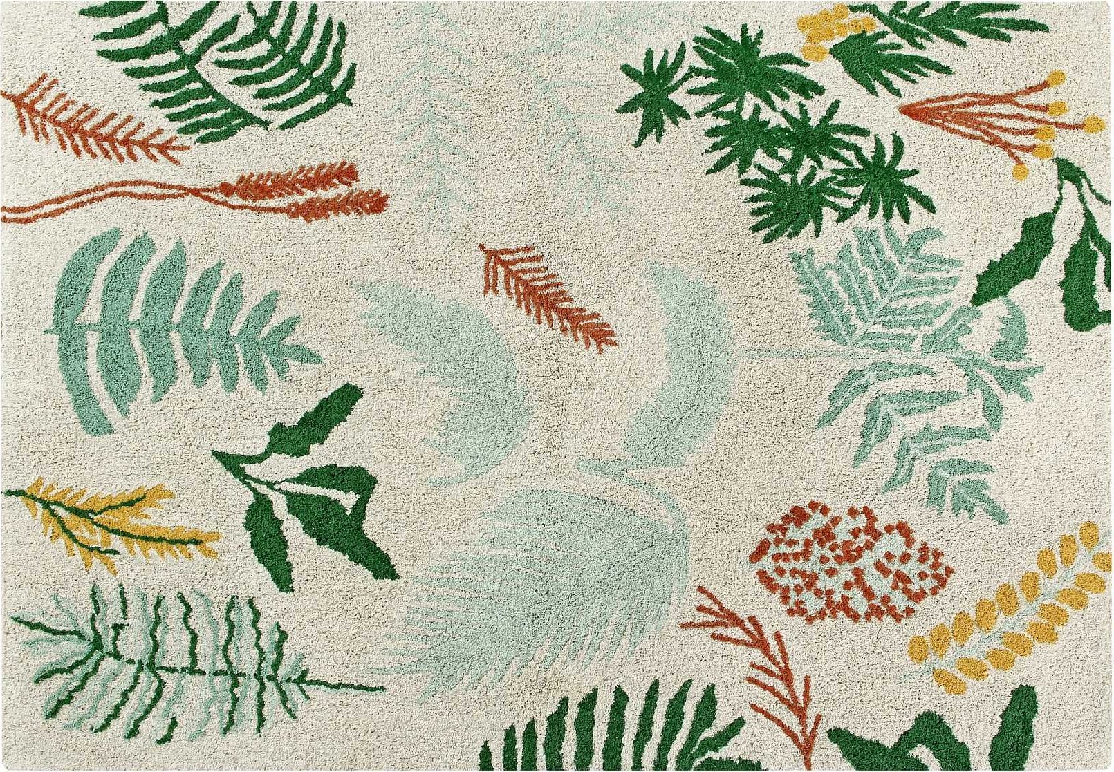 Lorena Canals Lorena Canals Dywan bawełniany Botanic Plants 140 x 200 cm jeden rozmiar