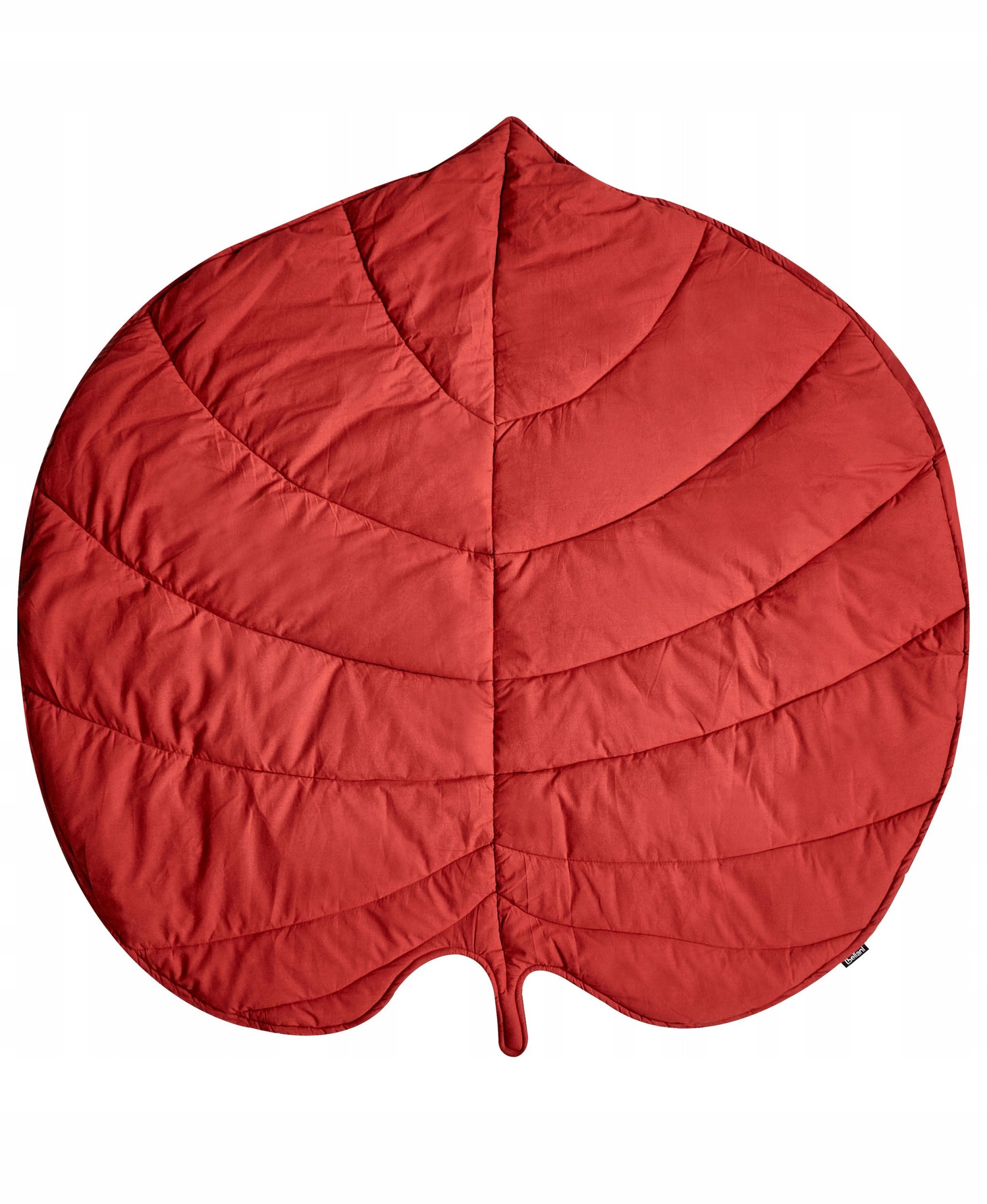 Beliani Mata do zabawy liść 110 x 110 cm czerwona EOLIA
