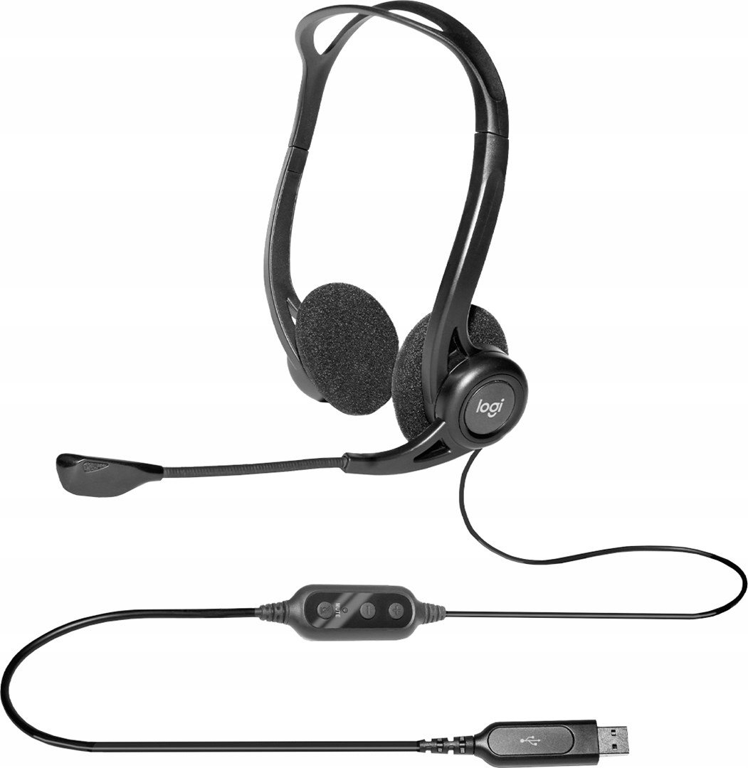 Słuchawki Logitech Słuchawki nauszne Logitech Headset 960 OEM USB Mikrofon do PC / Laptop
