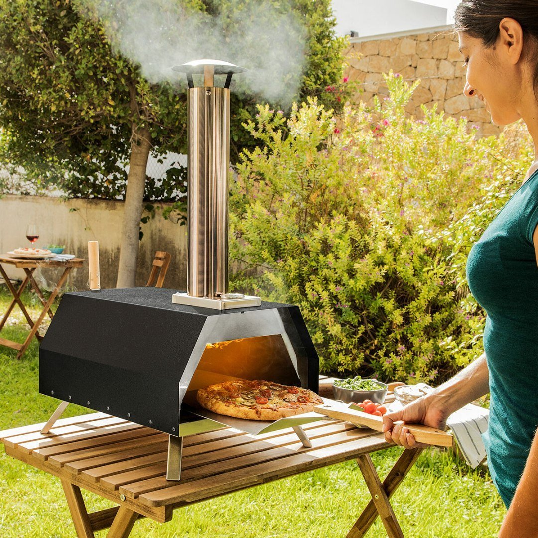 InnovaGoods Piec do Pizzy na Pellet z Akcesoriami Pizzahven (V0103848)
