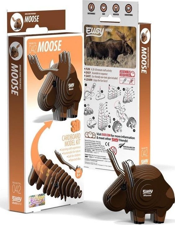 Fat Brain Toys Łoś Eugy. Eko* Układanka 3D