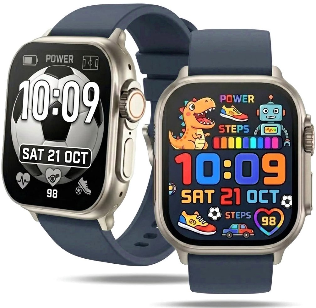Smartwatch Rubicon Zegarek smartwatch dla chłopca niebieski pasek (RNCF17/GREEN_P)