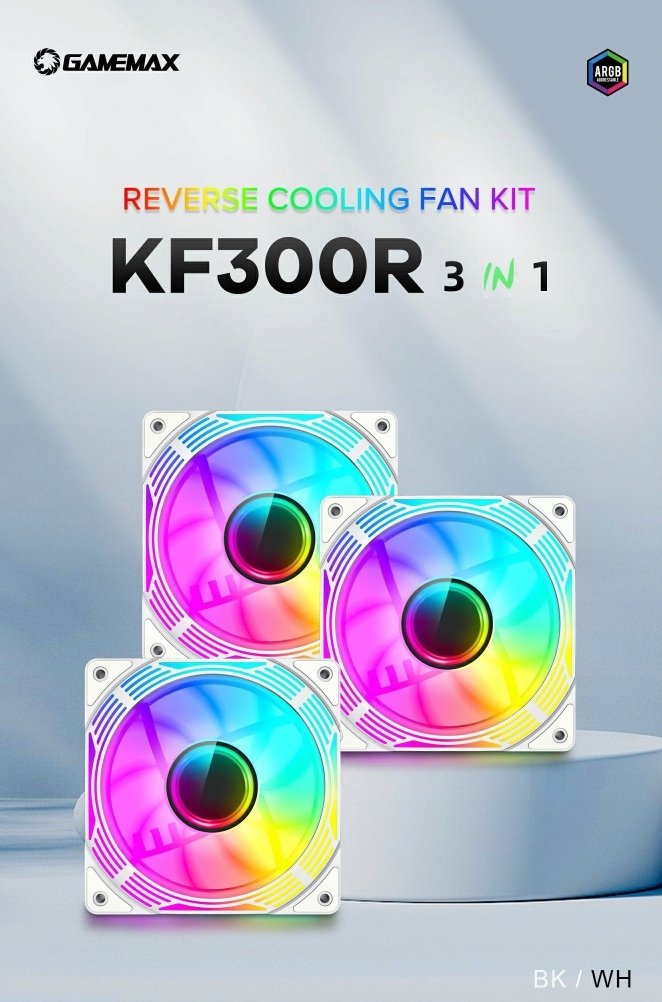 Wentylator GameMax Gamemax Case Fan | KF300R WH | White