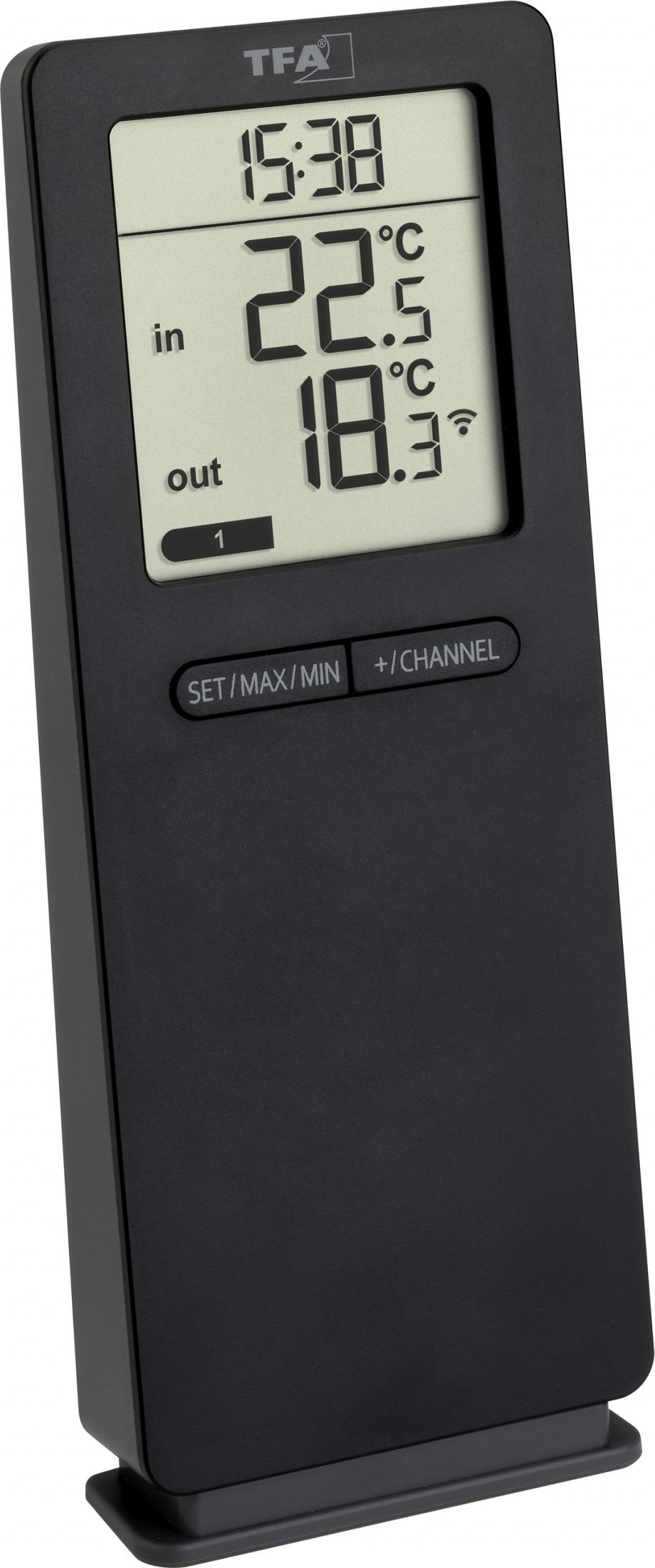 TFA TFA 30.3071.01 black LOGO 2.0 RC Thermometer