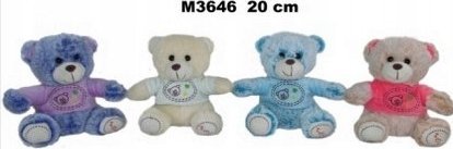 Sunday Maskotka Miś 20cm siedzacy w sweterku 161222 SunDay mix