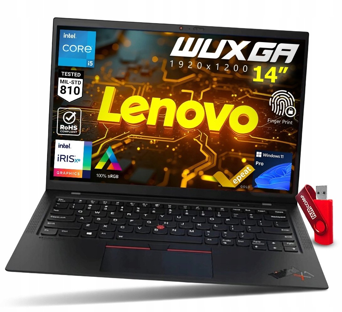 Laptop Lenovo Laptop Lenovo ThinkPad X1 Carbon G9 i5 16GB 512GB SSD WUXGA IPS DO PRACY