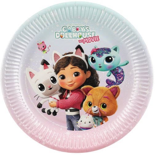 Party Deco Talerzyki Koci Domek Gabi mix 23cm A6 TPP103 99388