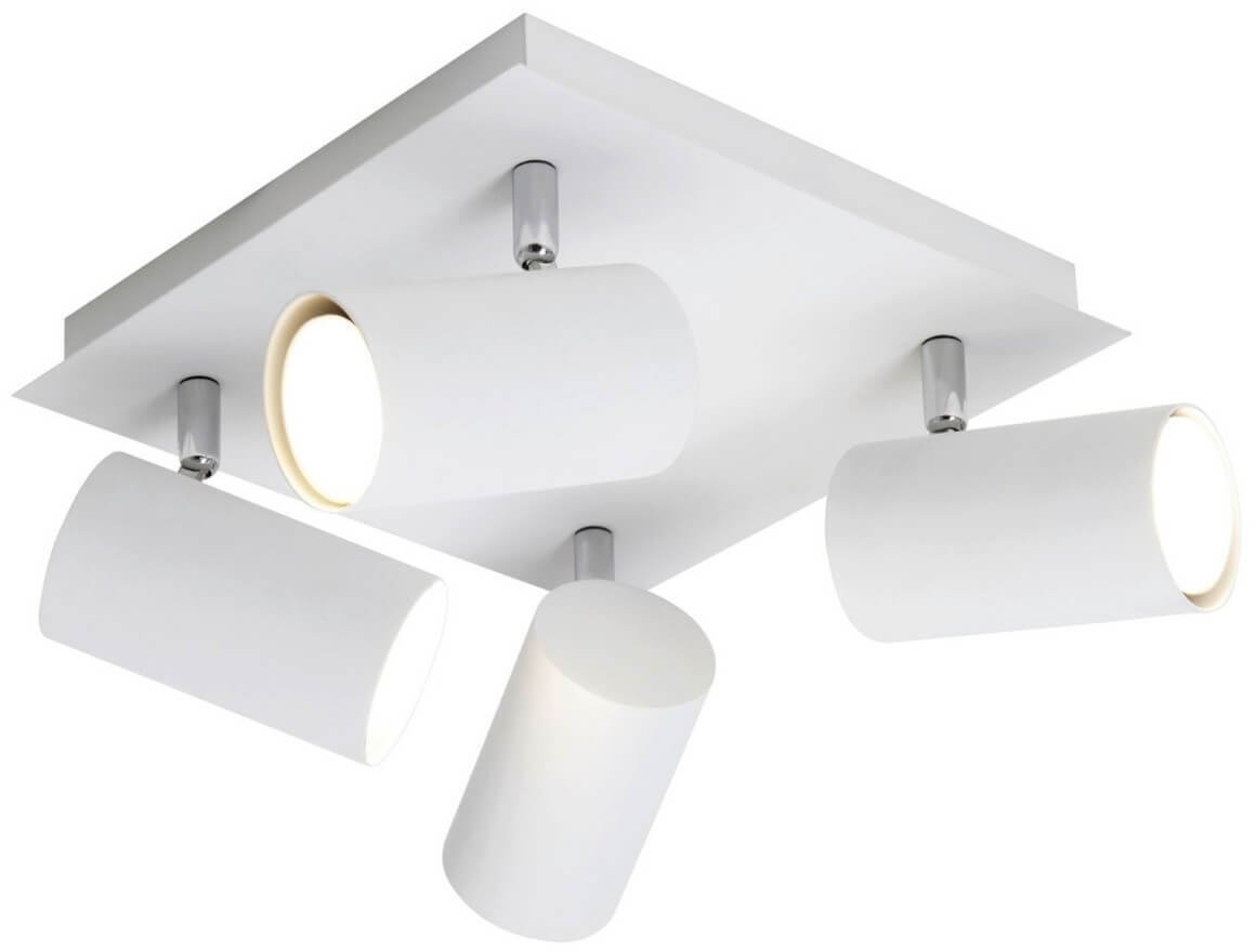 Lampa sufitowa Trio Regulowany plafon VANTOS DL401802430 tubki rurki do kuchni biały