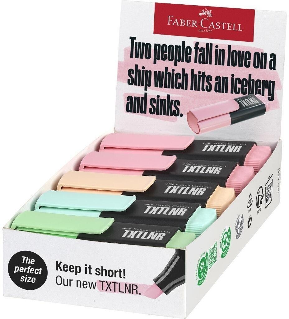 Faber-Castell Zakreślacz mini TXTLNR pastel (10szt)