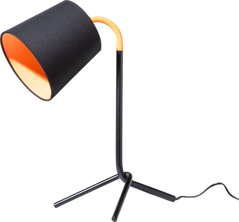 Zdjęcia - Lampa stołowa Beliani   Lampka biurkowa regulowana metalowa czarna MOOKI 