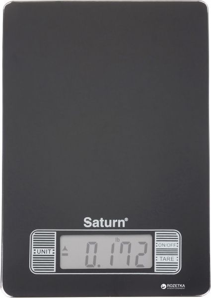 Waga kuchenna Saturn Black (ST-KS7235)
