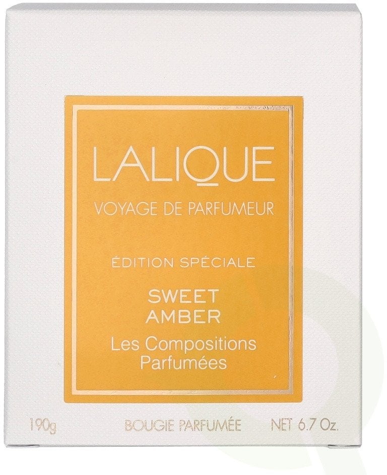 Lalique Kompozycje zapachowe - Sweet Amber, Sweet Amber, Scented Candle, 190 g Unisex