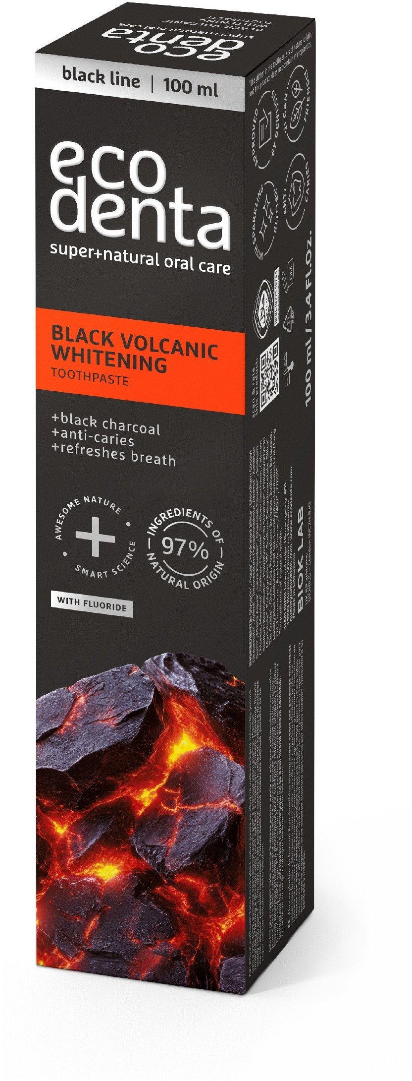 Ecodenta ECODENTA* PASTA BLACK volcanic minerals