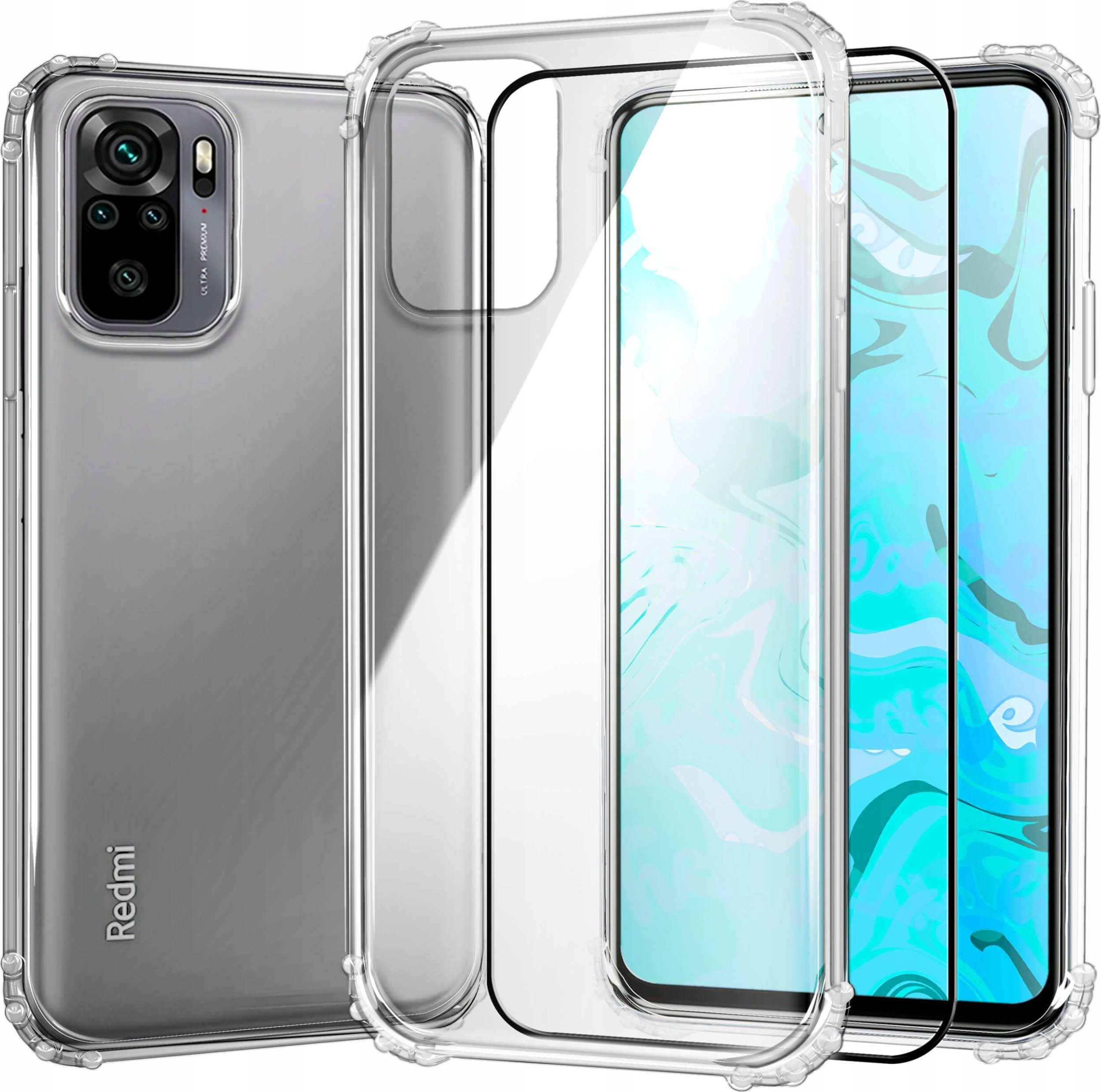 Hello Case ETUI PANCERNE DO XIAOMI REDMI NOTE 10 / 10S | CASE SILIKON GUMOWE SZKŁO