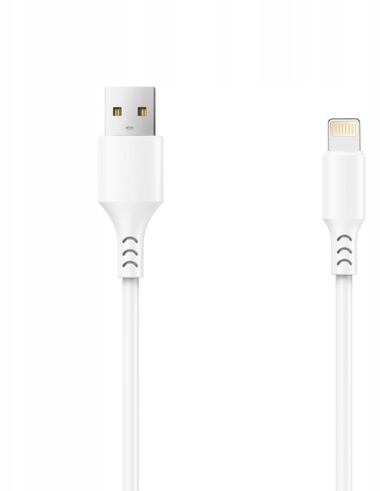 Kabel USB TelForceOne Setty kabel USB - Lightning 3,0 m 2A biały