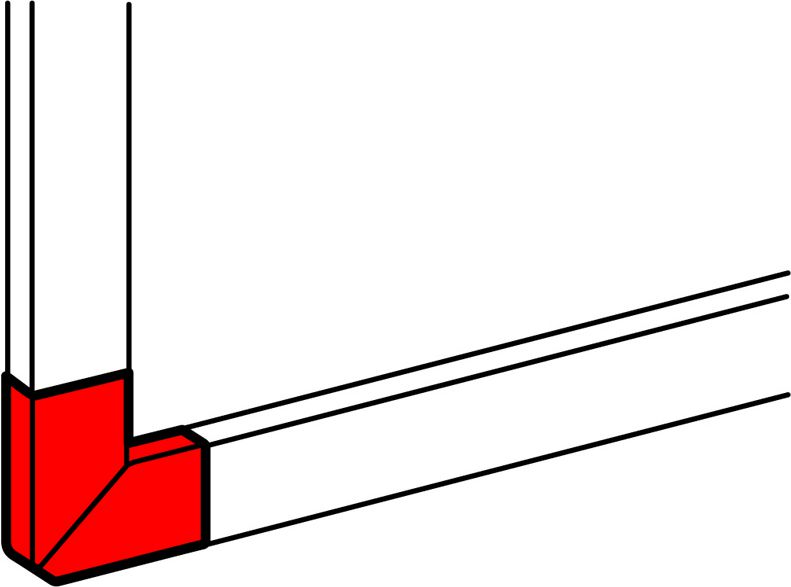 Legrand Kąt płaski DLP 50x105mm 010785