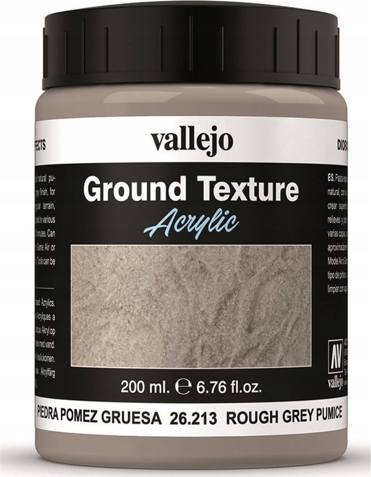 Vallejo : 26.213 - Diorama FX - Ground Textures - Grey Pumice (200 ml)