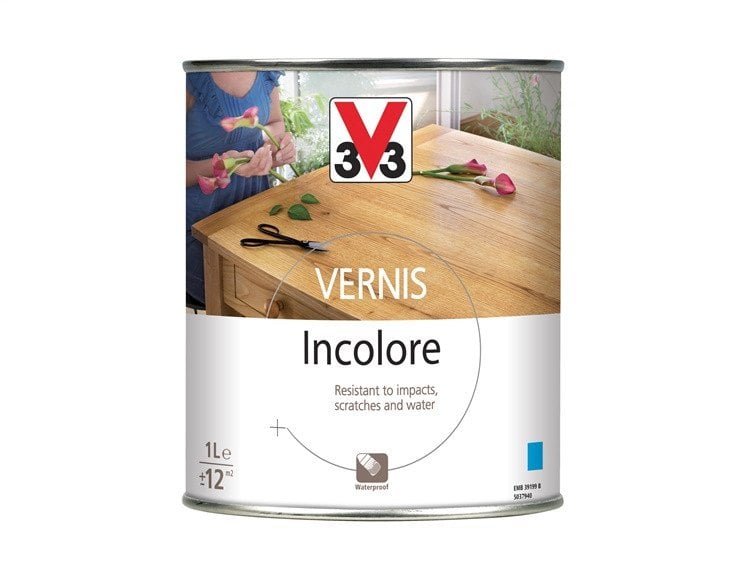 V33 SHINY FURNITURE VARNISH COLOURLESS 1 L