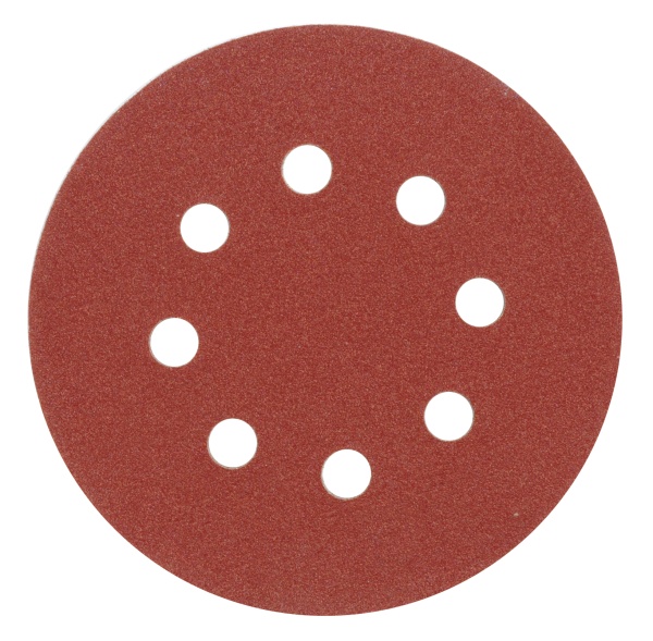 Vorel Krążek ścierny P-80 125mm 8 otworów 5szt. (08578)